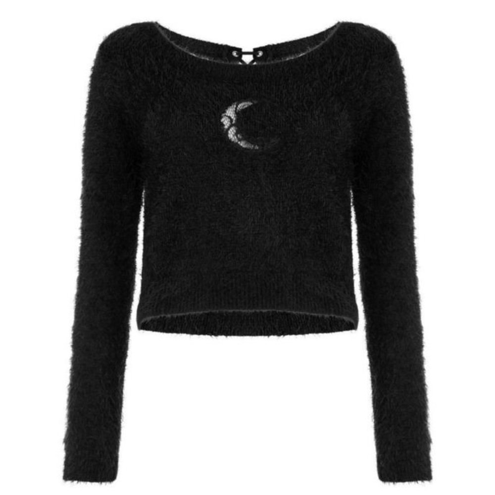 Killstar Black Off-the-Shoulder Sweater
